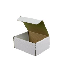 Set 100 Cutii cu Autoformare, 175x160x55 mm, Carton CO3/B, Alb/Natur