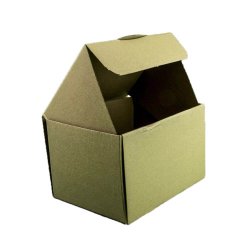 Set 100 Cutii Megacart 210x150x130 mm, pentru Meniu, Carton Natur, cu Autoformare, Cutii din Carton, Cutii cu Autoformare, Cutii Alimentare, Cutii din Carton cu Autoformare, Cutii Alimentare din Carton, Cutii pentru Mancare