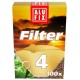Set 100 Hartii de Filtru pentru Cafea Alufix Filter, Marimea 4, Hartie Filtru Cafea, Hartie Filtru de Cafea, Harte de Filtru Alufix, Hartiii Filtru Cafea, Hartie Filtru Cafea Nr.4, Filtre Hartie Cafea Alufix, Filtre de Cafea Hartie