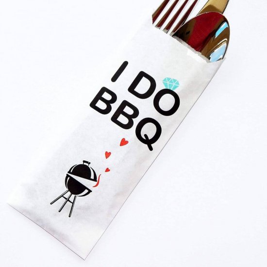 Pungi din Hartie Tacamuri Personalizate, Tipar 1-2 Culori, 8x25 cm, Hartie Kraft Alba 40 g/m², Pungi Tacamuri Personalizate, Pungi Personalizate pentru Tacamuri, Pungi Tacamuri Hartie Personalizata, Punga Personalizata pentru Tacamuri