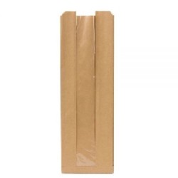 Pungi din Hartie cu Fereastra BOPP, 10x5x34 cm, 1000 Buc/Bax, pentru Patiserii si Brutarii Pungi din Hartie cu Fereastra BOPP, 10x5x34 cm, 1000 Buc/Bax, pentru Patiserii si Brutarii
