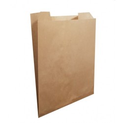 Pungi Catering din Hartie 25x11x32 cm, 500 Buc/Bax - Pungi Maro din Hartie Kraft Natur