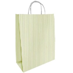 Pungi Cadou Albe cu Dungi Crem, 24x9.5x29.5 cm, 100 Buc/Bax, Sacose si Plase din Hartie Pungi Cadou Albe cu Dungi Crem, 24x9.5x29.5 cm, 100 Buc/Bax, Sacose si Plase din Hartie