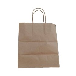 Set 250 Sacose din Hartie Kraft Natur, 27x17x29 cm, Maner Sfoara