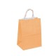 Sacose Hartie, 32x12x41 cm, 100 Buc/Bax,Piersica, Sacosa Cadou cu Maner, Plasa Hartie, Sacosa Hartie Kraft, Ambalaj Cadou cu Maner