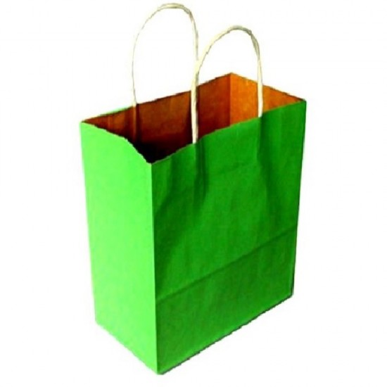 Sacose din Hartie Model Verde Deschis, 25x9.5x30 cm, 100 Buc/Bax, Plase pentru Cadouri