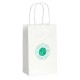 Sacose din Hartie Alba Personalizate, 16x9x21 cm, 1 Culoare pe 1 Singura Fata, 90 g/m², Maner Sfoara, Sacose din Hartie Personalizate, Pungi Hartie Personalizate, Sacosa Hartie Personalizata, Sacosa Alba Hartie Personalizata