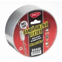Banda Adeziva Textila Dubla DACO, 48mm x 30m, Scotch Dublu, Scotch Textil Dublu, Banda Textila Adeziva, Duct Tape