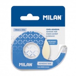 Banda Adeziva MILAN cu Suport pe Blister, 19mm x 33m, Transparenta, Scotch Transparent cu Dispenser, Dispenser cu Banda Adeziva, Banda Adeziva Transparenta, Banda Adeziva Birou cu Dispenser, Scotch de Birou cu Display Banda Adeziva MILAN cu Suport pe Blister, 19mm x 33m, Transparenta, Scotch Transparent cu Dispenser, Dispenser cu Banda Adeziva, Banda Adeziva Transparenta, Banda Adeziva Birou cu Dispenser, Scotch de Birou cu Display