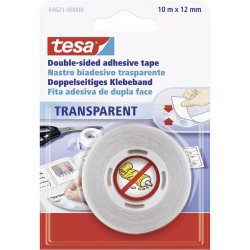 Banda Dublu Adeziva Transparenta Tesa, 12mm x 10m, Banda Adeziva pentru Sigilare, Banda Adeziva Constructii, Banda Adeziva Transparenta Ieftina, Scotch Tesa Transparent, Scotch Ieftin Tesa, Banda Dublu Adeziva Ieftina