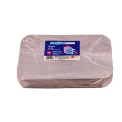 Capace Carton, 200x120 mm, 100 Buc/Set, 250 g/m², pentru Caserole Chec din Aluminiu, Forma Dreptunghiulara, Culoare Alba, Capace Caserole Chec de Aluminiu, Capace Caserole Aluminiu, Capac Carton pentru Caserole de Chec, Ambalaje Catering