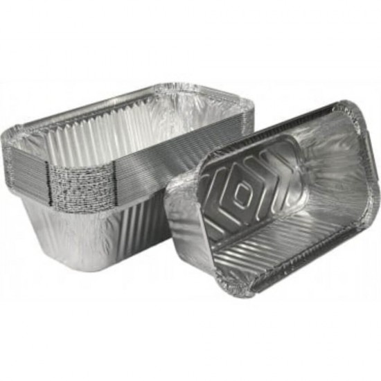 Tavite Aluminiu, 1500 ml, 2 Buc/Set, 320x163x83 mm, pentru Cozonac, Tavite Aluminiu de Unica Folosinta, Tavite Aluminiu pentru Cozonac, Forme din Aluminiu pentru Cozonaci, Forma din Aluminiu pentru Copt Cozonaci, Vesela Unica Folosinta