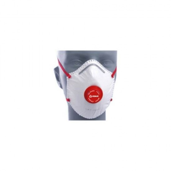 Masca Protectie cu Supapa PROTEK, Tip FFP2, Supapa Tip Cupa, Alb si Rosu, Masti de Protectie cu Supapa, Masti Protectie PROTEK, Masca Protectie Tip FFP2, Masti de Protectie Faciala Tip FFP2, Masca Protectie Respiratorie cu Supapa