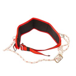 Centura cu Coarda Reglabila si Carabiniera, Rosu/Negru, Sistem de Pozitionare Reglabil, Centura Prindere, Centura de Prindere, Centura de Pozitionare, Centura Pozitionare Sistem Reglabil, Centura de Siguranta cu Sistem Reglabil