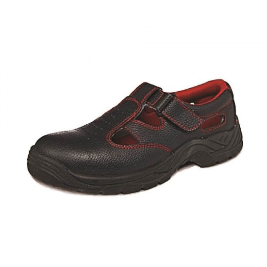 Sandale de Protectie PROTEK Bonn, Marimea 42, Material Piele Pigmentata de Bovina, Negre, Papuci de Protectie, Incaltaminte Protectia Muncii din Piele, Articole de Protectia Muncii, Echipamente Protectia Muncii, Accesorii Protectia Muncii