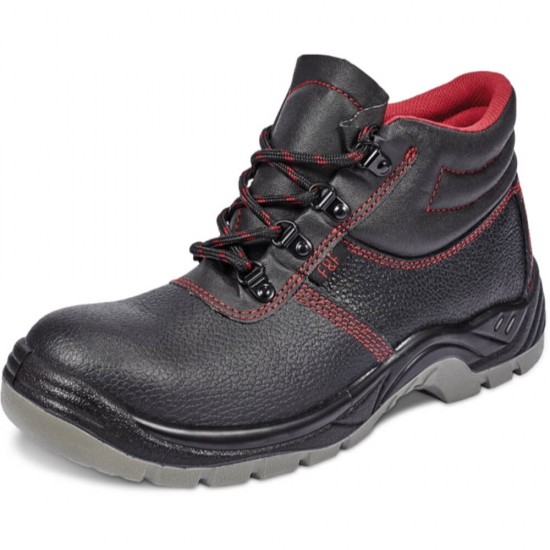 Bocanci de Protectie Mainz, Marimea 46, Negri, Intaritura Metalica Varf, Piele Pigmentata Spalt de Bovina, Bocanci Protectie, Bocanci Varf Metalic, Bocanci Protectie Varf Metalic, Bocanci Bombeu Metalic, Bocanci Protectie Varf Metalic
