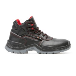 Bocanci de Protectie Sardegna, Marimea 40, Negru, Spalt de Bovina Hidrofobizata, Intaritura Varf, Ornament Reflectorizant, Bocanci Protectie, Bocanci Varf Intarit, Bocanci Hidrofobizati, Bocanci Protectie Varf Intarit, Bocanci Bombeu Intarit