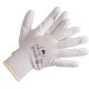 Manusi de Protectie PROTEK Bunting Albe ECO, Marimea 10, cu Poliuretan in Palma, Material Tricot din Nylon, Manusi Protectia Muncii, Manusi cu Poliuretan, Manusi din Nylon, Manusi Gradinarit, Manusi Agricultura