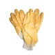 Manusi de Protectie PROTEK, Galbene, cu Pelicula din Cauciuc Nitrilic, Material Tricot, Manusi Protectia Muncii, Manusi cu Cauciuc, Manusi Gradinarit, Manusi Agricultura