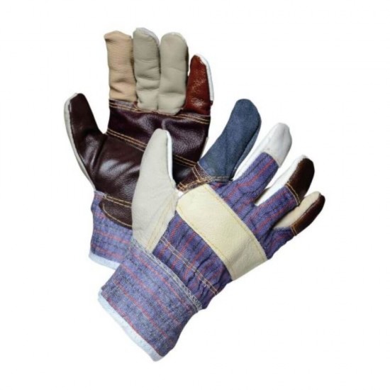 Manusi Policrome PROTEK, Piele Bovina si Bumbac, Multicolor, Manusi din Piele pentru Uz General, Manusi Rezistente din Piele, Manusi Protectie din Piele, Manusi din Piele de Bovina pentru Protectie, Manusi Protectie Maini