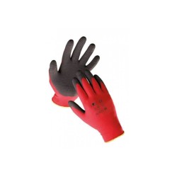 Manusi Sintetice Protectie PROTEK, Latex si Poliester, Marimea 10, Rosu si Negru, Manusi din Latex pentru Uz General, Manusi Protectoare din Latex, Manusi Latex de Protectia Muncii, Manusi din Latex pentru Protectie, Manusi Protectie Maini