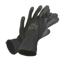 Manusi Protectie PROTEK Bunting Black, Tricot din Nylon, Marimea 10, Negre, Manusi din Latex pentru Uz General, Manusi Protectoare din Nylon, Manusi Sintetice de Protectia Muncii, Manusi din Nylon pentru Protectie, Manusi Protectie Maini