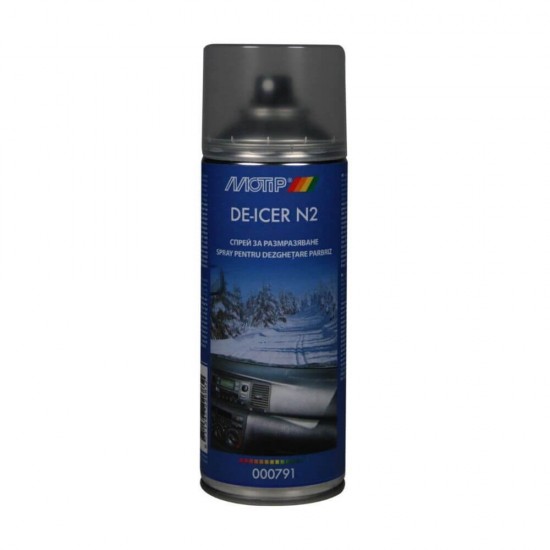 Solutie Dezghetare Parbriz Motip De-Icer, 400 ml, Solutie Intretinere Parbriz, Solutie pentru Dezghetat Parbrizul, MOTIP Spray de Dezghetare Parbriz , Solutii de Intretinere Auto, Spray-uri Tehnice Auto