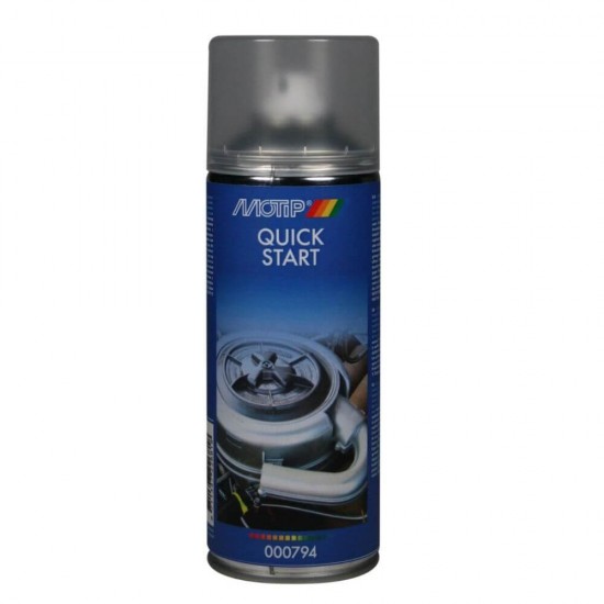 Solutie pentru Motoare Motip Quick Start, 400 ml, pentru Pornirea Motoarelor la Rece, Spray pentru Pornirea Motoarelor, Solutii Tehnice pentru Lubrifierea Motoarelor, Spray-uri Auto, Solutii Ingrijire Auto, MOTIP Solutie Spray pentru Pornirea Motorului