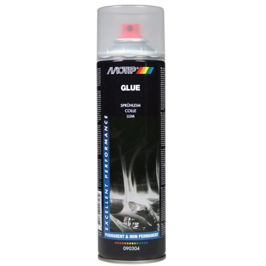 Spray Adeziv Motip, 500 ml, Aderenta Permanenta sau Temporara, Spray Adeziv Auto, Spray Adeziv Multisuprafete