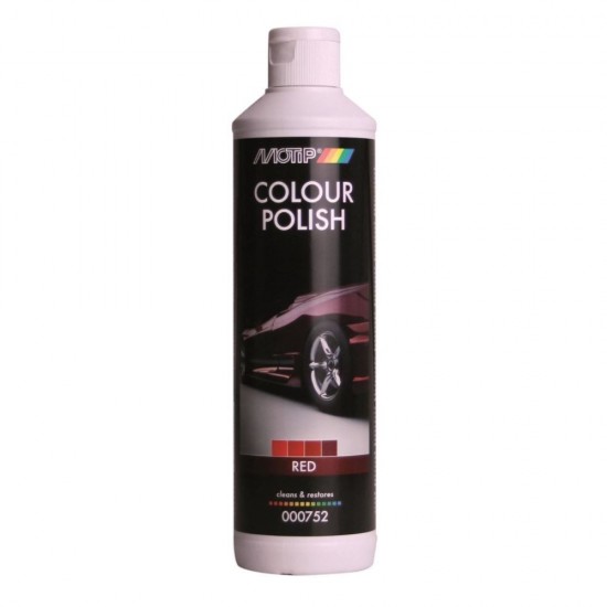 Polis Auto Rosu Inchis Motip, 500 ml, Suprafete Metalizate/Nemetalizate, Polis Zgarieturi Auto, Polis Vopsea Auto