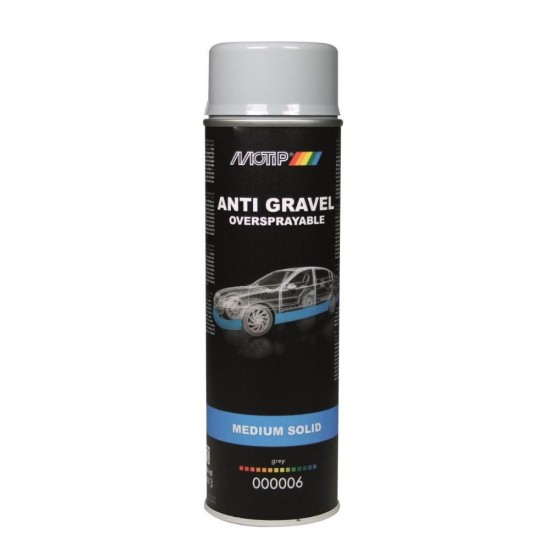 Spray Protectie Caroserie Motip, 500 ml, Gri, Spray Antifonare, Spray Protectie Auto, Spray Elastic Protector