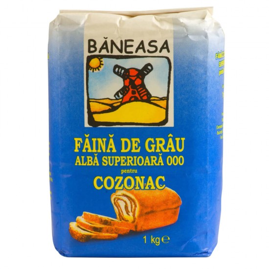 Faina Superioara pentru Cozonac 000 Baneasa, 1 kg, Faina, Faina Baneasa, Faina Superioara, Faina 000, Faina 000 Superioara, Faina cu Gluten, Faina Alba, Faina Alba Baneasa, Faina Alba de Grau, Faina Alba 000, Faina 1 Kg, Faina pentru Copt