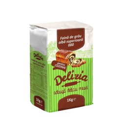 Faina pentru Cozonac Delizia 000, 1 Kg, Faina, Faina de Grau, Faina pentru Gatit, Faina Prajituri, Faina Alba, Faina 000, Faina de Grau 000, Faina pentru Cozonac