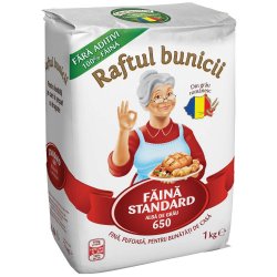 Faina 650 Raftul Bunicii, 1 kg, Faina de Grau, Faina Alba de Grau, Faina Grau, Faina din Grau, Faina Raftul Bunicii, Faina 650, Faina pentru Gatit, Faina Prajituri, Faina Cozonaci, Faina Copt, Faina Ambalata, Faina 1 kg, Faina la Punga