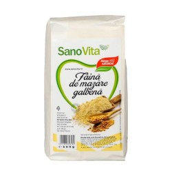 Faina de Mazare Galbena Sano Vita, 500 g, Faina din Mazare, Faina Ambalata, Faina Mazare Galbena, Faina Fara Gluten, Faina Panificatie, Faina Vegana, Faina Vegetariana, Faina pentru Copt, Faina pentru Paine, Faina de Copt