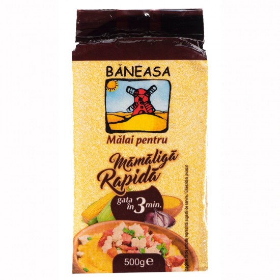 Malai Baneasa, Pentru Mamaliga, 500 g, Faina de Porumb, Faina, Malai de Porumb, Malai pentru Mamaliga, Faina pentru Mamaliga, Faina Baneasa