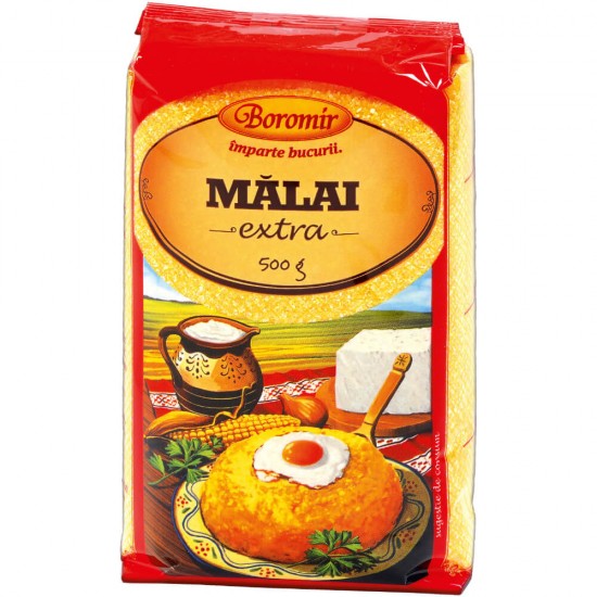 Bax 10 Pachete Malai Extra BOROMIR, 500 g, Malai din Porumb, Malai Macinat, Malai Fin, Malai pentru Mancaruri, Malai pentru Gatit, Malai pentru Mamaliga, Malai pentru Mancare, Malai Macinat Fin, Malai Macinat din Porumb, Malai de Porumb Macinat