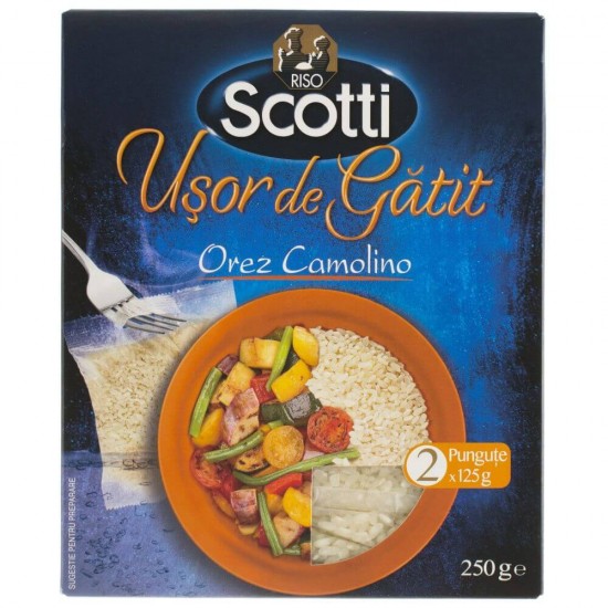 Orez Camolino Usor de Gatit Riso Scotti, 250g, Orez Usor de Gatit 2 Portii, Orez Usor de Gatit Riso Scotti, Orez Camolino Riso Scotti, Orez Usor de Gatit Camolino, Riso Scotti Orez Preparare Rapida, Orez Preparare Rapida Riso Scotti