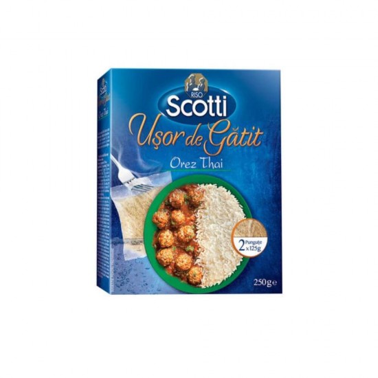 Orez Thai Usor de Gatit Riso Scotti, 250g, Orez Usor de Gatit 2 Portii, Orez Usor de Gatit Riso Scotti, Orez Thai Riso Scotti, Orez Usor de Gatit Thai, Riso Scotti Orez Preparare Rapida, Orez Preparare Rapida Riso Scotti, Orez la Punga Pregatit