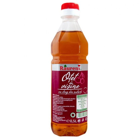 Otet de Visine Raureni, 500 ml, Raureni Otet de Visine, Oteturi Rosii, Otet Rosu 500 ml, Raureni Oteturi din Visine, Oteturi de Visine 0.5 l, Raureni Oteturi Rosii, Otet din Suc de Visine, Otet pentru Salate