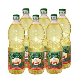 Ulei de Floarea Soarelui Bunica Untdelemn, 1L, 6 Buc/Bax, Ulei Bunica, Ulei Rafinat, Ulei pentru Gatit, Ulei de Calitate, Ulei de Floarea Soarelui de Calitate, Ulei de Floarea Soarelui Natural