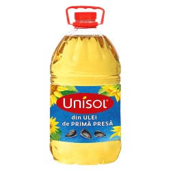 Ulei de Floarea Soarelui Unisol, 5L, Ulei, Ulei de Floarea Soarelui, Ulei Unisol, Ulei Rafinat, Ulei pentru Gatatit, Ulei de Calitate, Ulei de Floarea Soarelui de Calitate, Ulei de Floarea Soarelui Natural