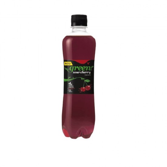 Bautura Carbogazoasa Green Sour Cherry, 500 ml, Sucuri Acidulate, Green Sucuri Carbogazoase cu Aroma de Visine, Sucuri Fructate cu Acid, Bauturi Racoritoare Acidulate, Green Sour Cherry 500 ml, Bauturi Racoritoare Carbogazoase, Bauturi Non-Alcoolice