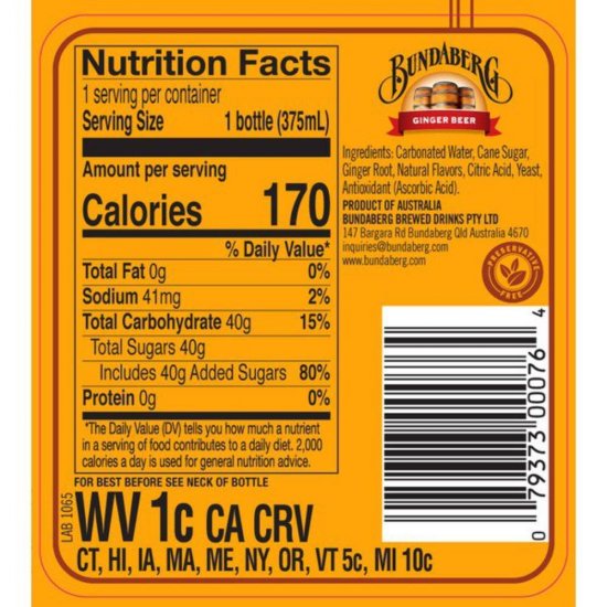 Bautura Fara Alcool Bundaberg Ginger Beer, 375 ml, Bere Fara Alcool, Bere Bundaberg, Bere cu Ghimbir, Bere Dulce, Bautura Dulce Fara Alcool, Bautura Bere Fara Alcool, Ginger Beer, Bautura Ginger Beer, Bauturi Fara Alcool, Bere Dulce Fara Alcool