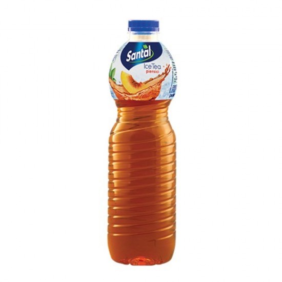 Bax 6 Sticle Ice Tea Piersici, Santal, 1.5 L, Bautura Racoritoare, Ice Tea Piersici, Santal Natural, Ceai Santal, Ceai Piersici, Ceai Santal Pet, Ice Tea Natural Fructe, Santal Ice Tea Fructe 