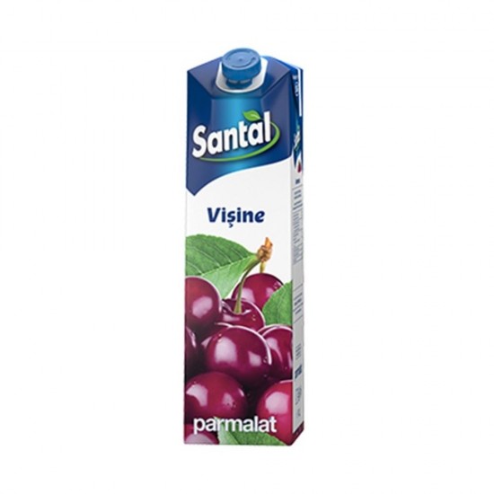 Suc de Visine Santal, 1L, Sucuri Neacidulate, Sucuri Necarbogazoase, Santal Sucuri, Sucuri Naturale, Sucuri fara Acid, Bauturi Necarbogazoase, Bauturi Racoritoare, Sucuri fara Acid, Santal Sucuri