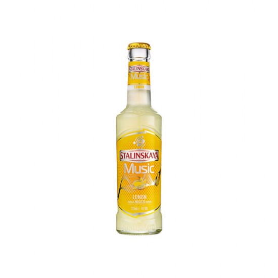 Cocktail Alcoolic Stalinskaya Music Lemon, 4% Alcool, 275 ml, Aroma de Lamaie, Cocktail Stalinskaya, Cocktail cu Vodca si Lamaie, Cocktail cu Lamaie, Bautura Alcoolica, Bauturi Alcoolice, Cocktailuri cu Vodca, Cocktailuri cu Fructe