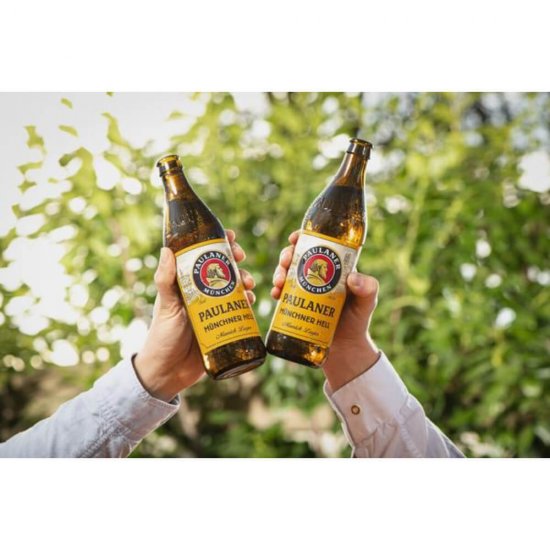 Bere Blonda Paulaner Munchner Hell Original 0.5 L, Alcool 4.9%, la Sticla, Bere Blonda la Sticla, Bere Blonda Paulaner, Bere Paulaner, Bere Blonda Buna, Bere Paulaner la Sticla, Bere Paulaner Munchner Blonda