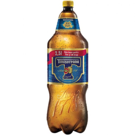 Bere Blonda Timisoreana, 2.5L, 6 Buc/Bax, Bere Blonda Timisoreana la PET, Bere Blonda 2.5L Timisoreana, Bax de Bere Blonda la Pet Timisoreana, Pet-uri de Bere Blonda Timisoreana