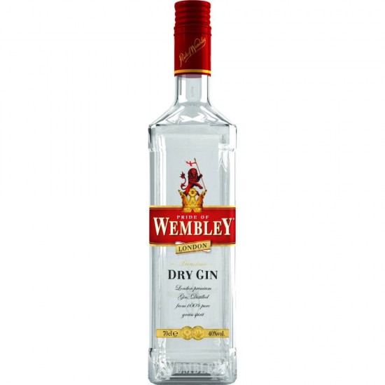 Gin Wembley Dry Gin, 0.7L, Ginuri, Wembley Dry Gin 0.7 L, Bauturi Alcoolice, Ginuri Wembley, Bauturi Wembley Dry Gin, Bauturi cu Alcool, Sticla de Gin Wembley Dry Gin 0.7l